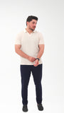 White knitted Polo