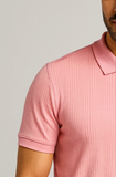 Pink Zipper Polo