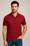 Maroon knitted Polo