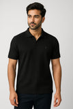 Black Knitted Polo