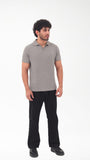 Dark Grey knitted Polo