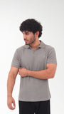Dark Grey knitted Polo