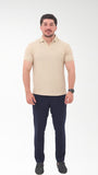 Beige Knitted Polo