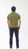 Olive Green Drop-Needle Polo