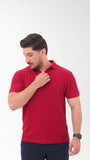 Maroon knitted Polo