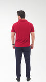 Maroon knitted Polo