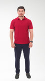 Maroon knitted Polo