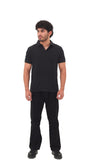Black Knitted Polo