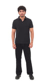 Black Knitted Polo
